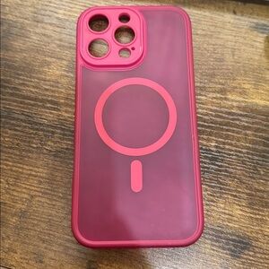 Pink MagSafe Compatible iPhone 16 Pro Max Case